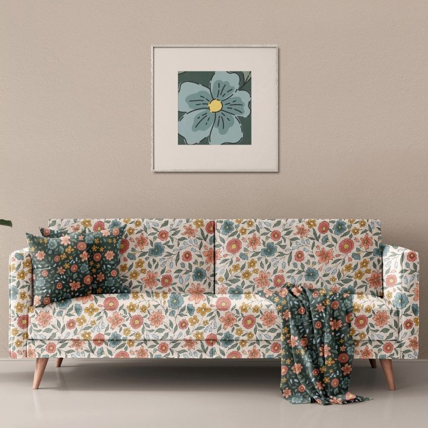 Ditsy Floral Pattern in Vintag by Vicky - Files in Use example