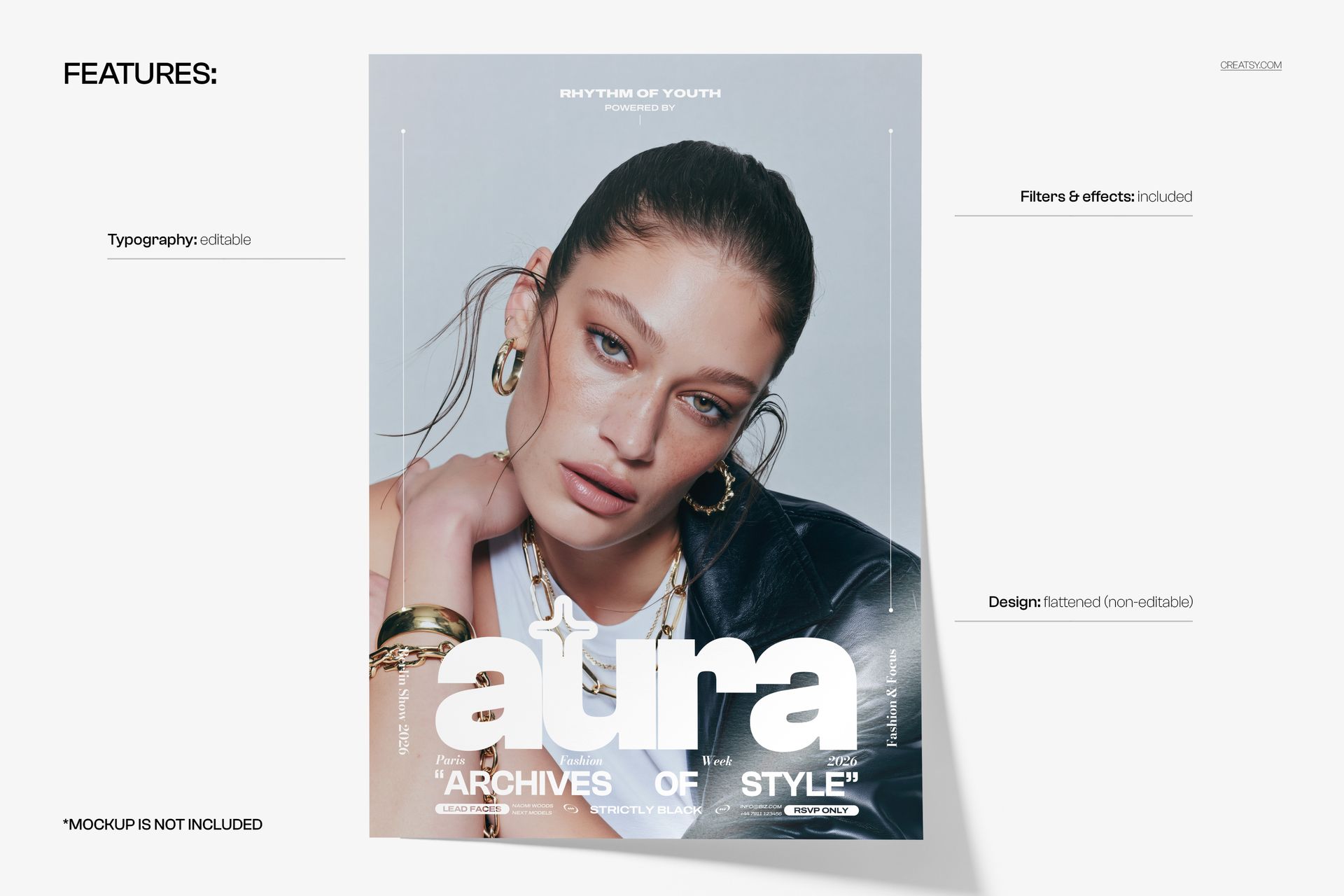 Strictly Style Aura Poster Template