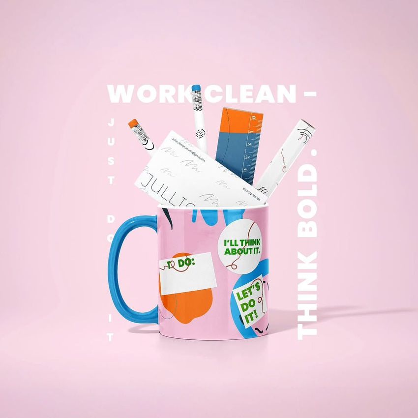 Work Clean - Think Bold by Julliet Pro - Files in Use example