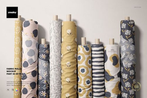 Fabric Rolls Mockup (35/FFv.6) - mockup preview 1