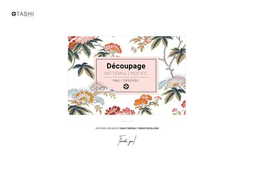 Silk scarf mockup featuring a floral and botanical pattern with orange, yellow, and green accents on a white background.