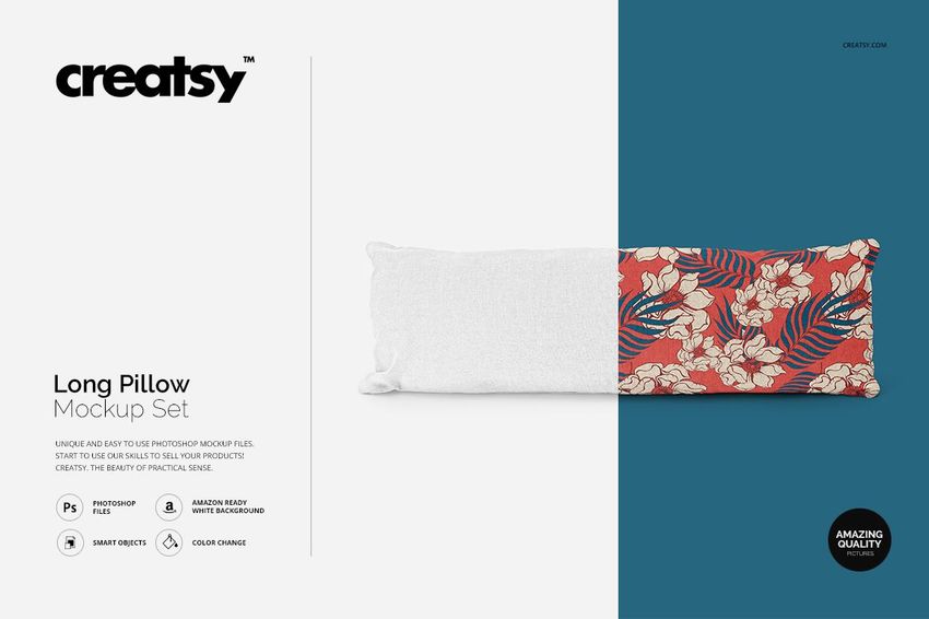 Long Pillow Mockup Set - mockup screenshot 1