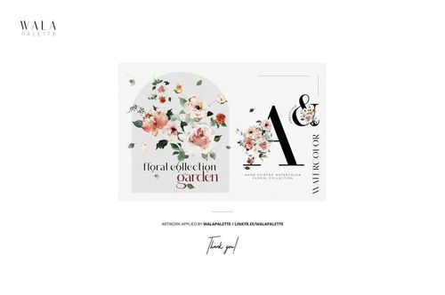 Easter-themed poster mockup featuring floral artwork and decorative eggs on a white background, front view.