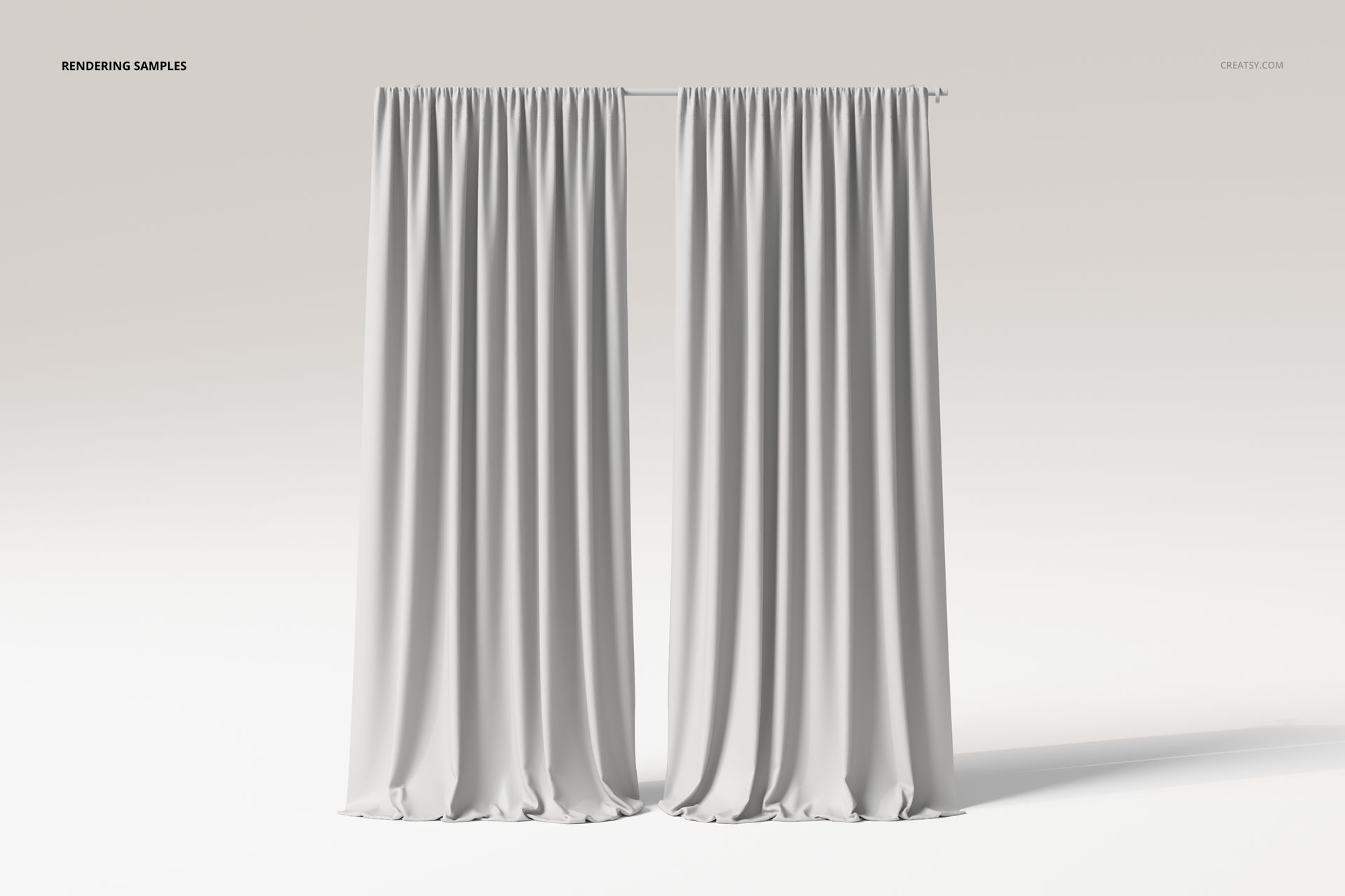 Flowing Puddle Curtains 3D Model - mockup screenshot 2
