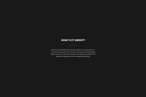 Centered white text on a solid dark background, describing details about a wooden stamps mockup set for stationery.