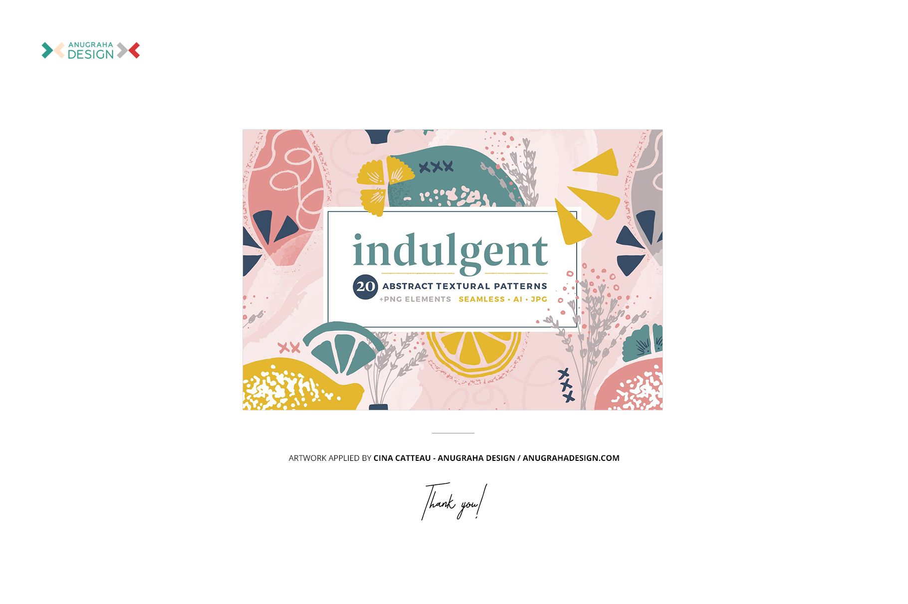 Semi-transparent silk fabric mockup displaying overlapping abstract shapes and textures in soft pastel colors.