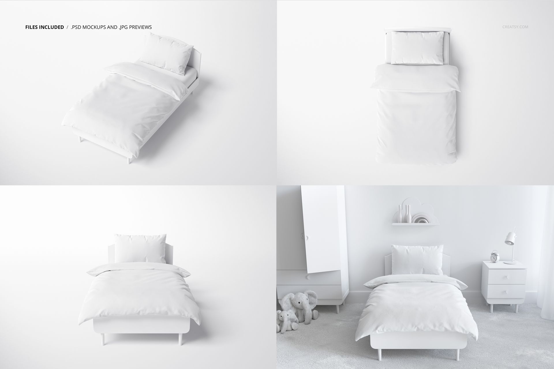 Kids Bedding Mockup Set - mockup screenshot 2