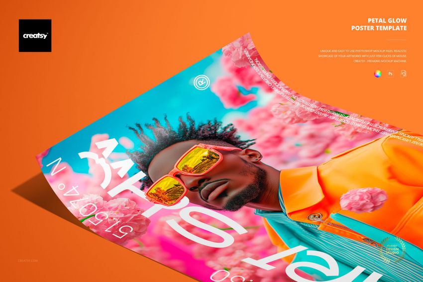 Petal Glow Poster Template - mockup screenshot 1