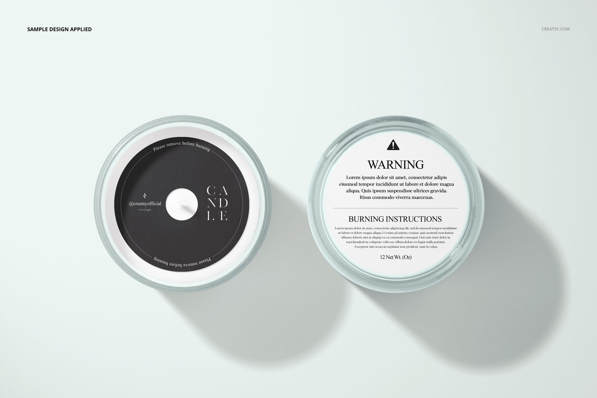 Frosted Glass Candle Mockup Set - mockup screenshot 4