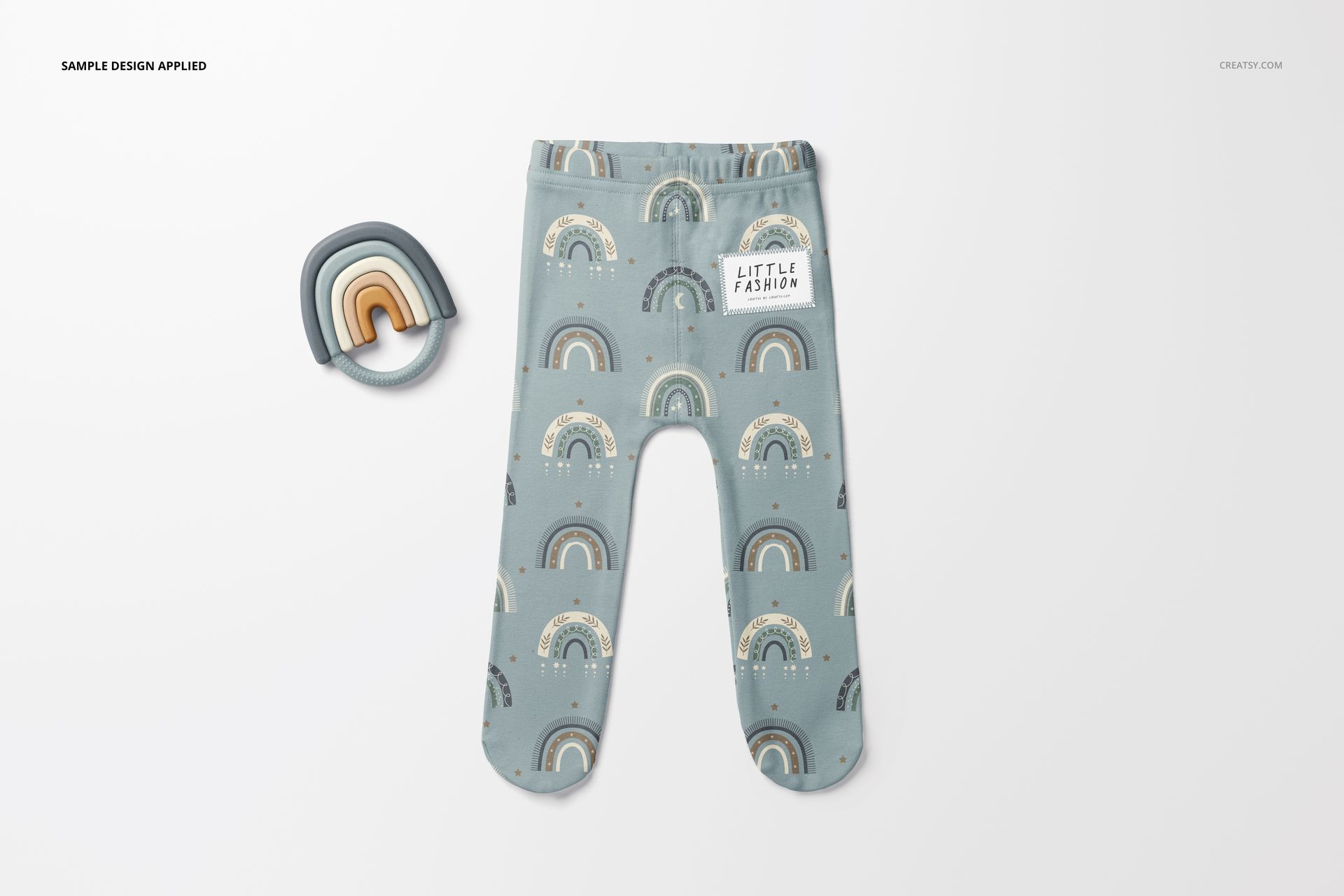 Footed Baby Leggings Mockup Set (30/LFv.2) - mockup screenshot 4