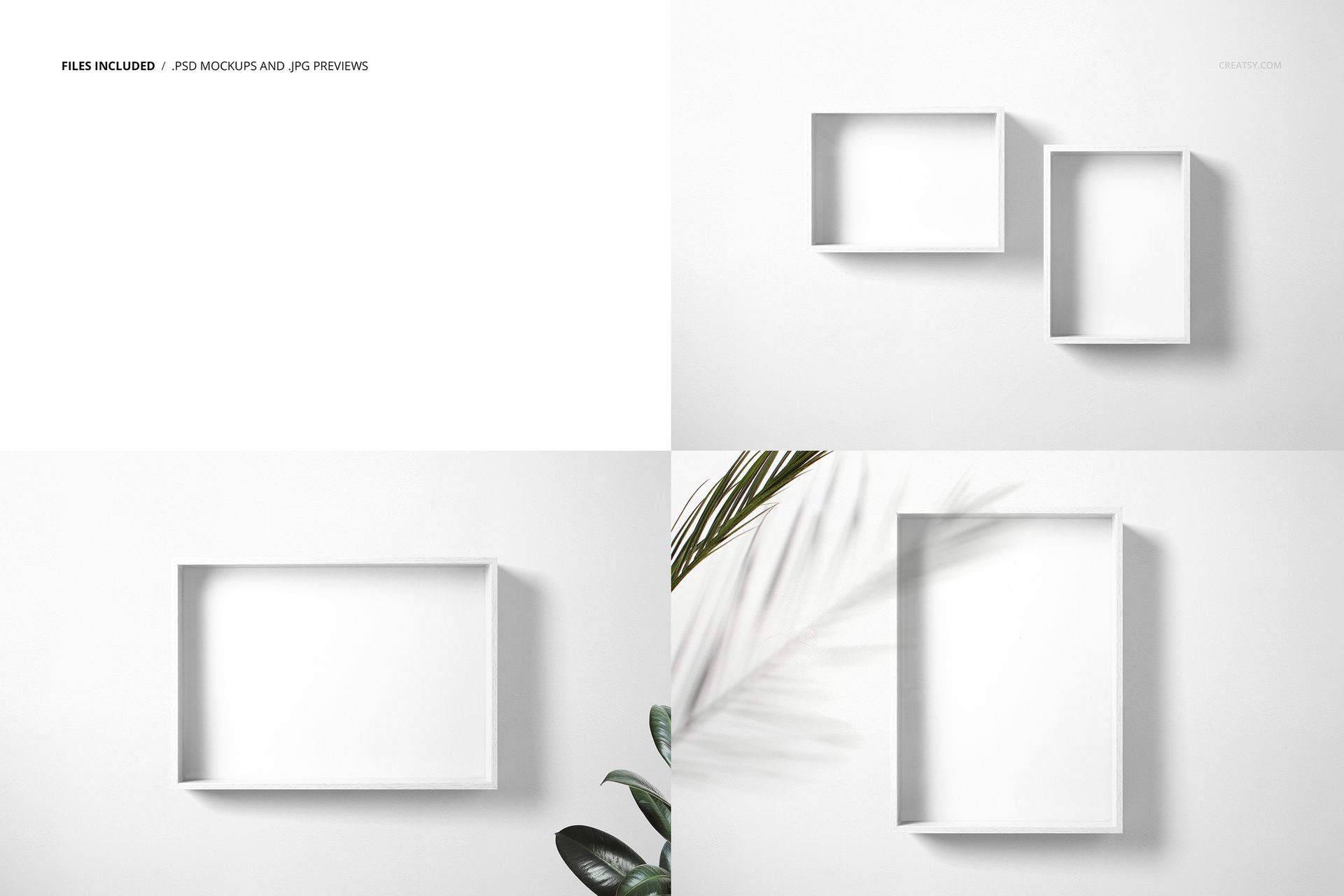Wooden Picture Frame Mockup Set - mockup screenshot 2
