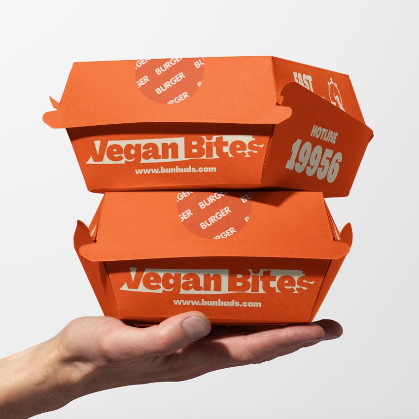 Vegan Bites Paper Boxes by DAR Creative Studio - Files in Use example