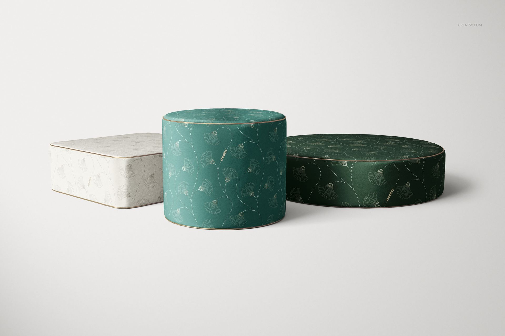 Velvet Poufs Mockup Set - mockup screenshot 14