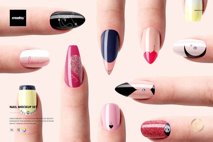 Nail Mockup Set - mockup screenshot 1