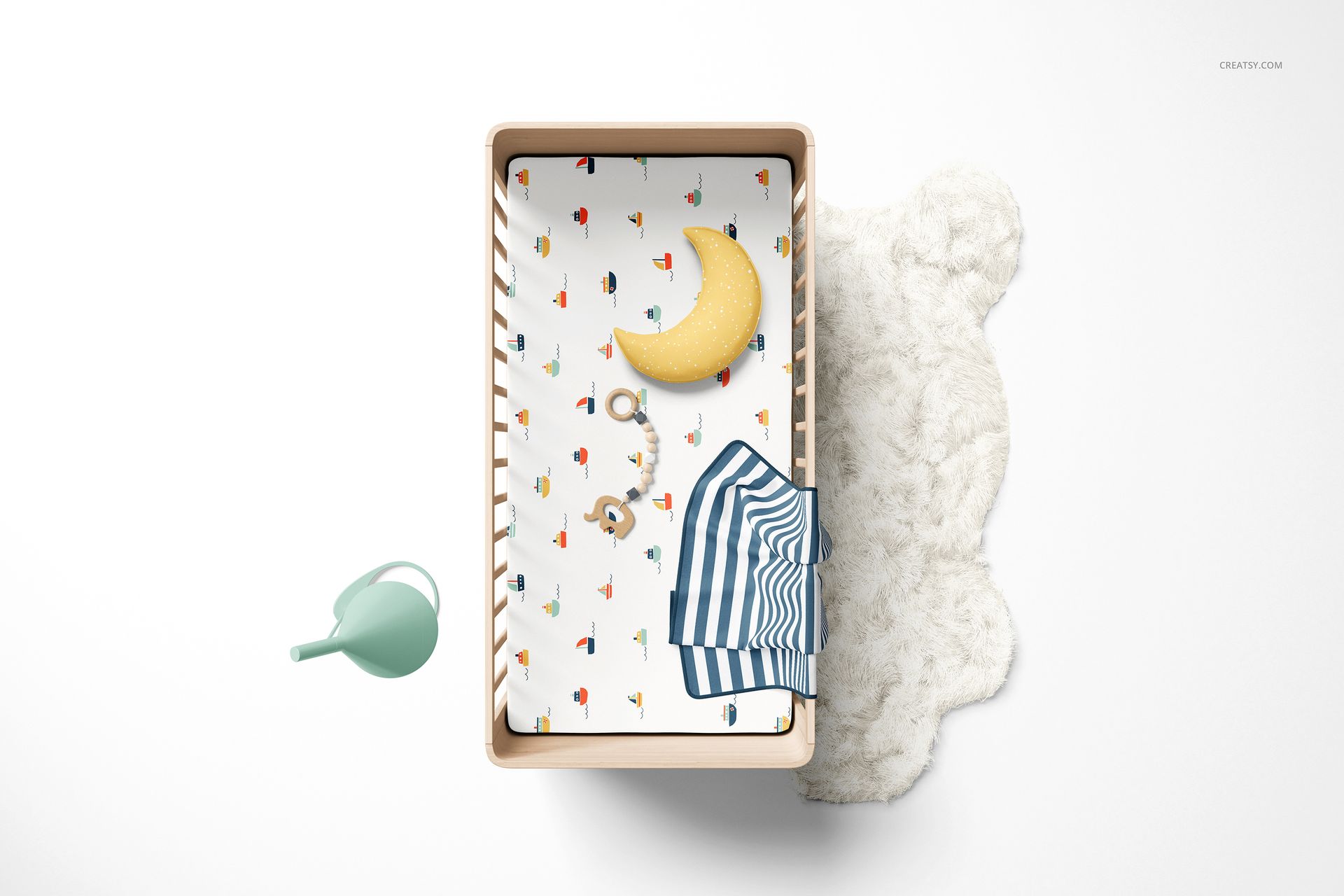 Fitted Crib Sheet + Adds Mockup Set - mockup screenshot 7