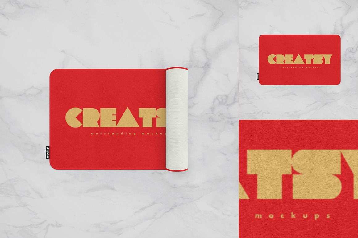 Round Corners Rug Mockup Set - mockup screenshot 2