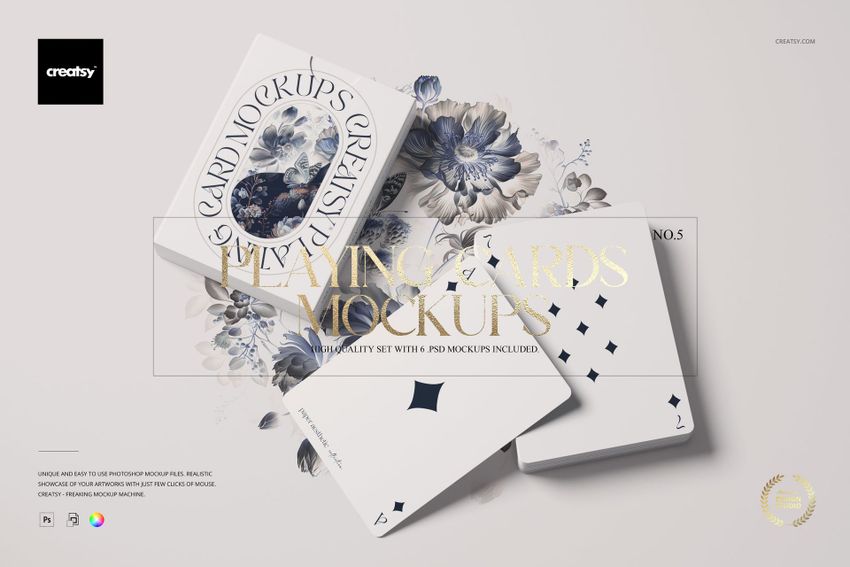 Playing Cards Mockup Set v.5 - mockup screenshot 1