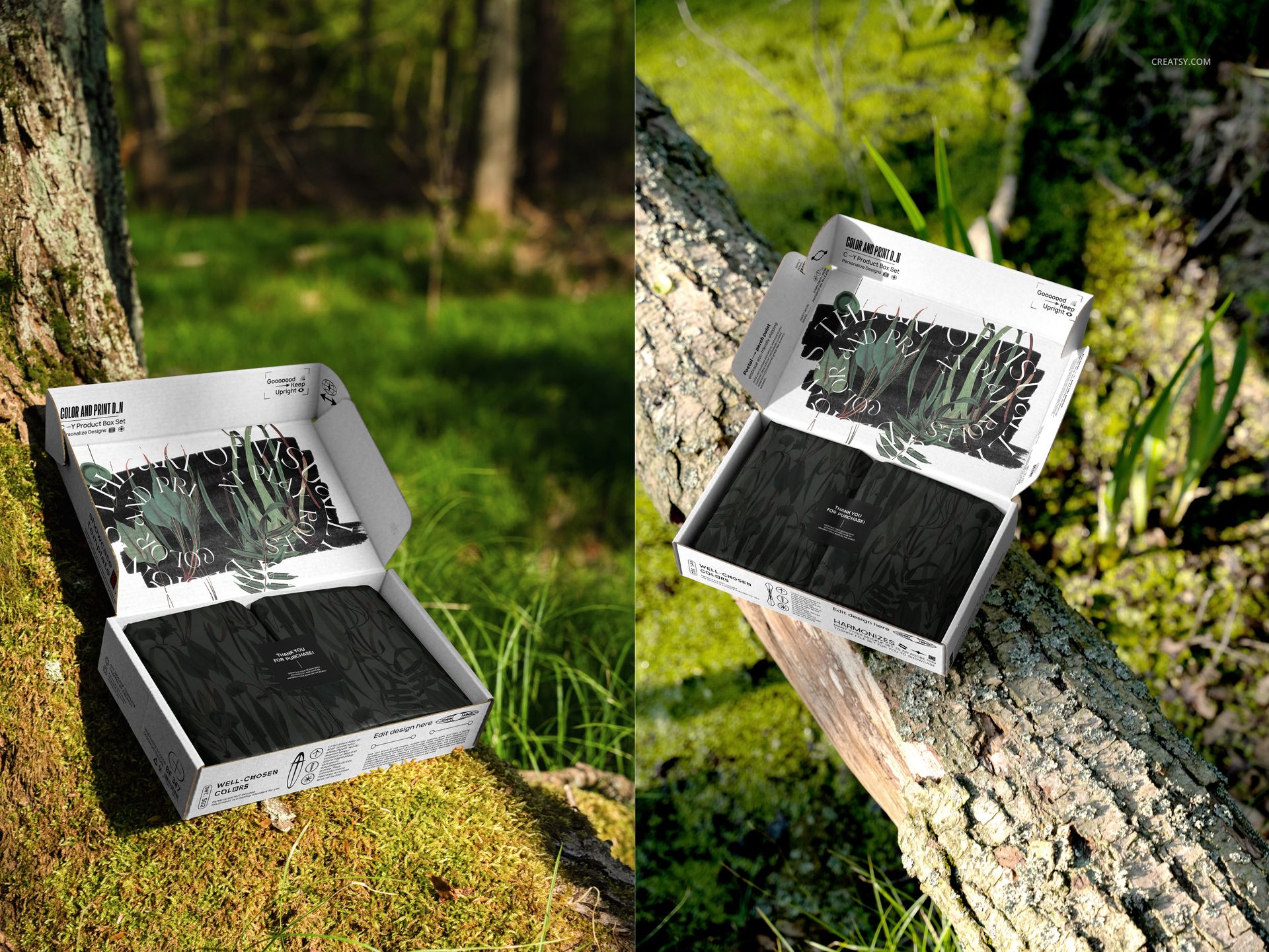 Mailing Box in Forest Mockup Set - mockup screenshot 6