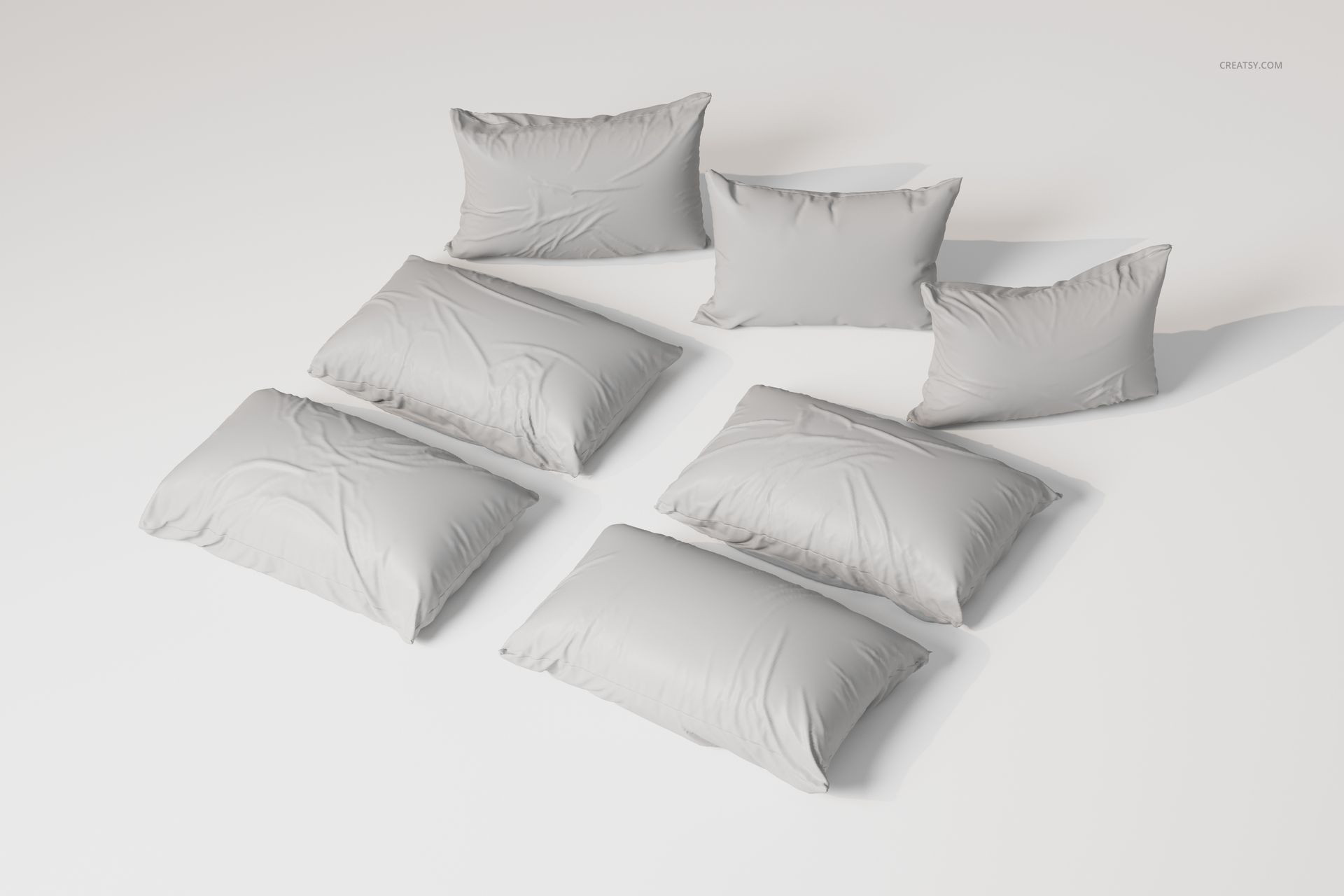 Rectangular Sleeping Pillows 3D Model - mockup screenshot 3