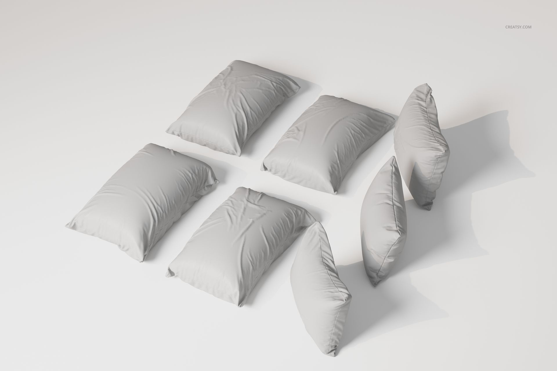 Rectangular Sleeping Pillows 3D Model - mockup screenshot 4