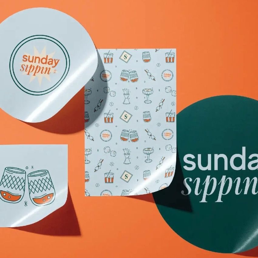 Sunday Sippin by Zoe Designs - Files in Use example