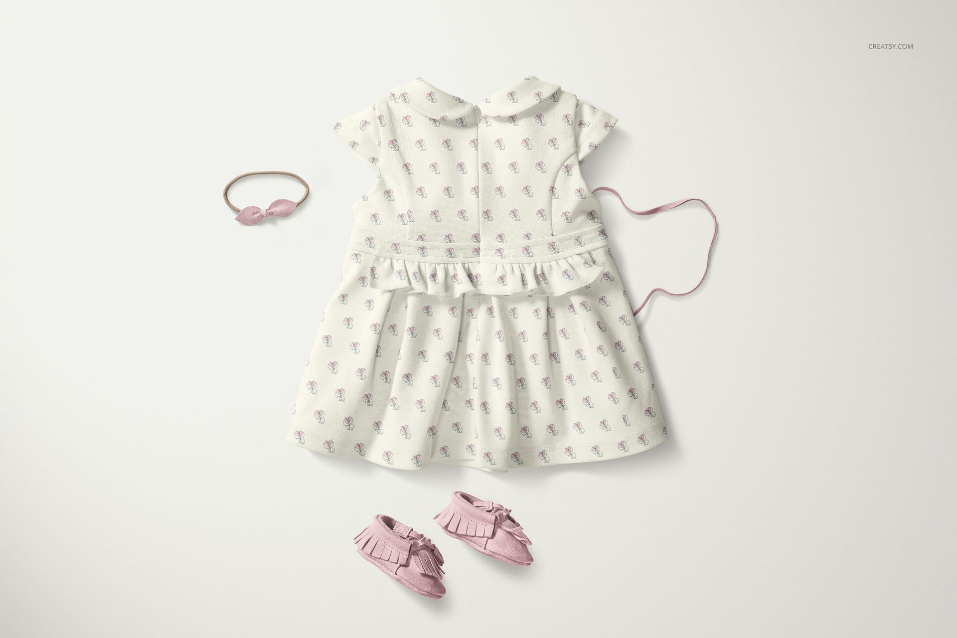 Peter Pan Collar Baby Dress Mockup Set - mockup screenshot 5