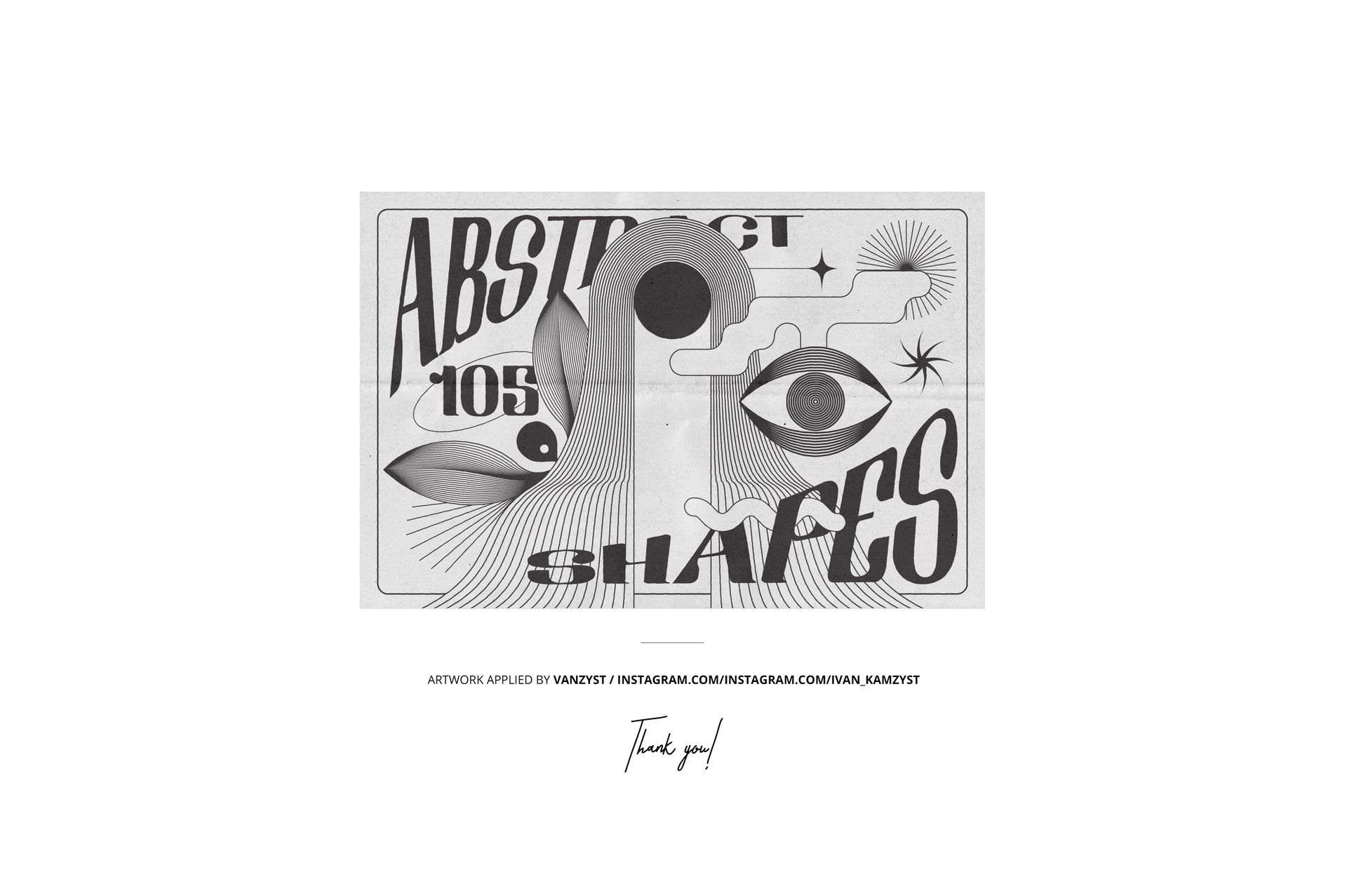 Front view of a winter edition woven blanket mockup with geometric patterns and large letters in black and white.