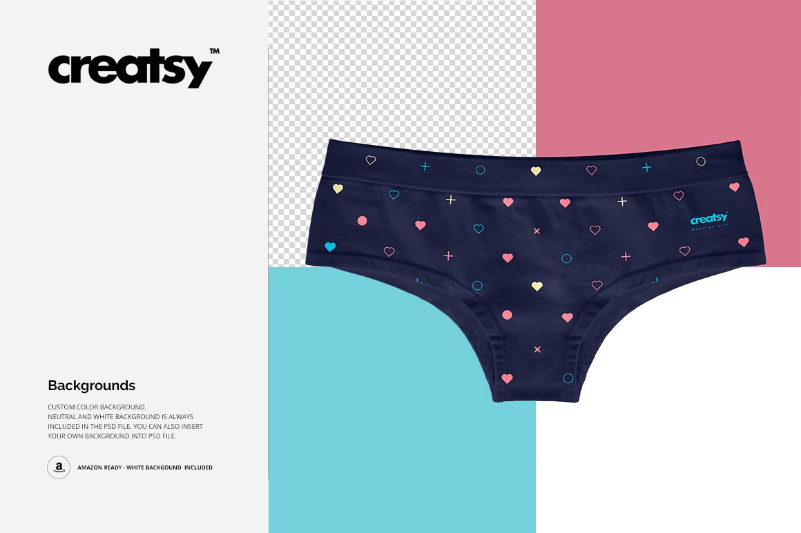 Women's Briefs Mockup Set (Flat Lay) - mockup screenshot 6