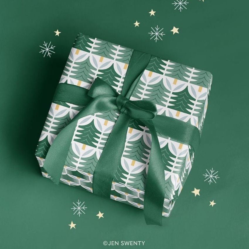 Geometric Christmas Trees by Jen Swenty - Files in Use example