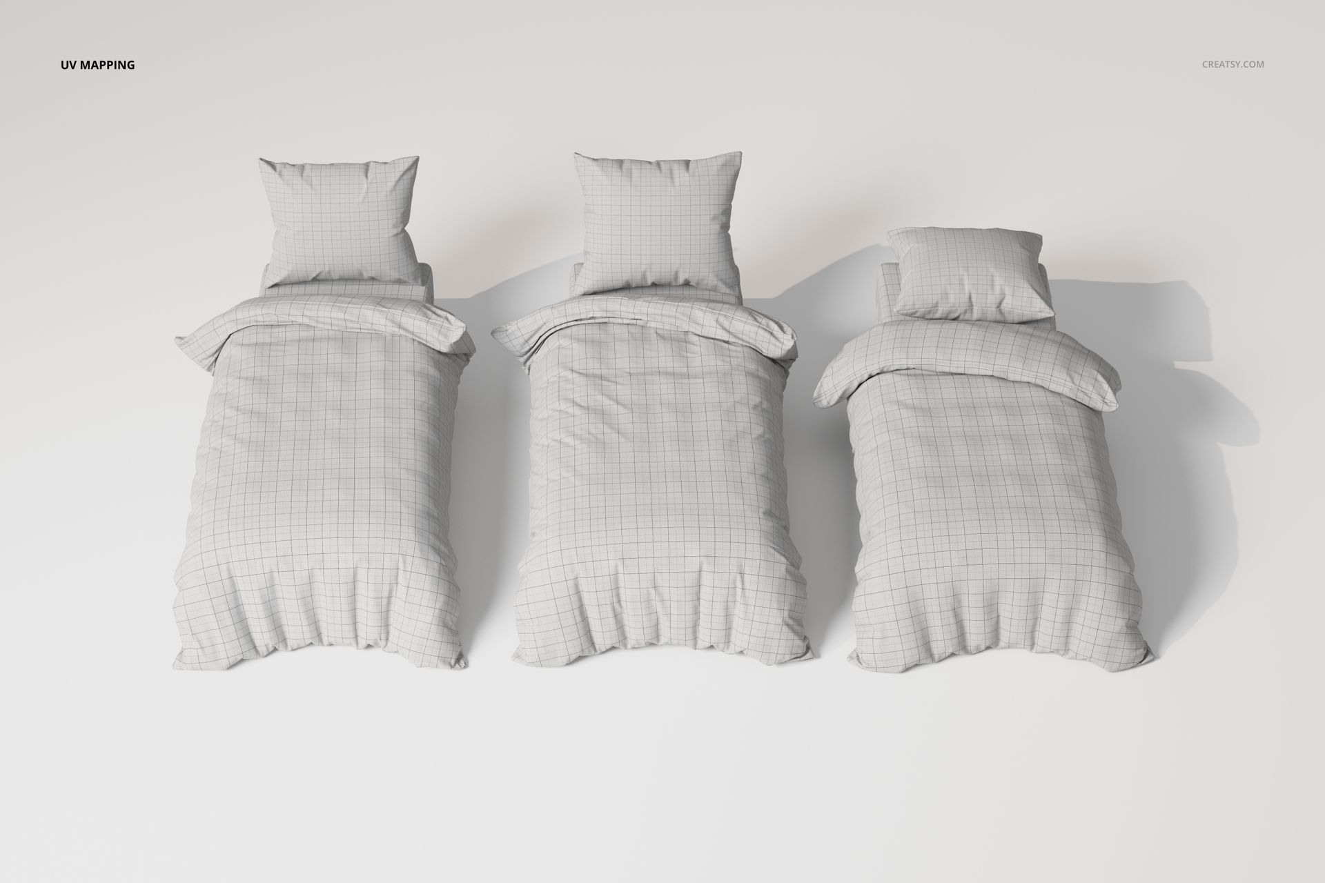 Single Bed Bedding Sets 3D Model - mockup screenshot 4