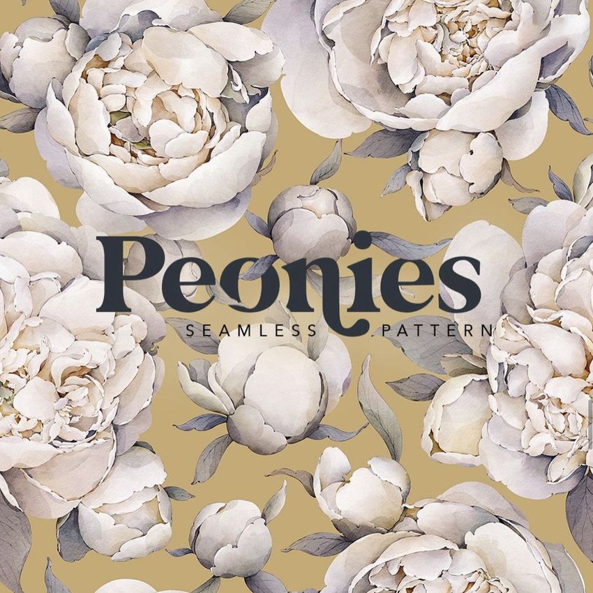 Peonies Seamless Pattern by Media Jamshidi - Files in Use example