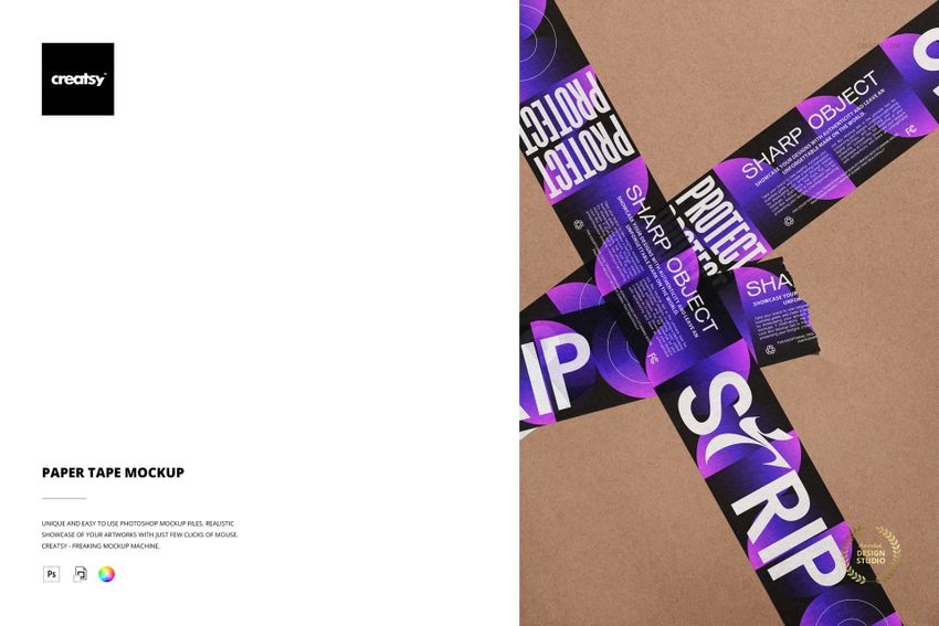 Paper Tape Mockup - mockup screenshot 1