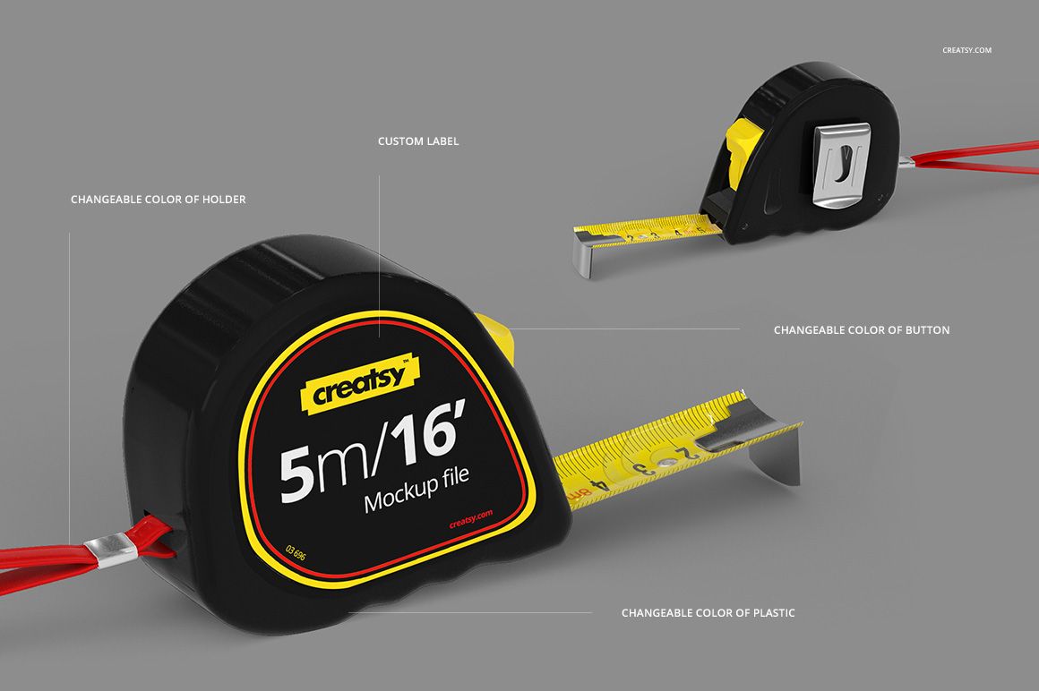 Tape Measure Mockup Set - mockup screenshot 2