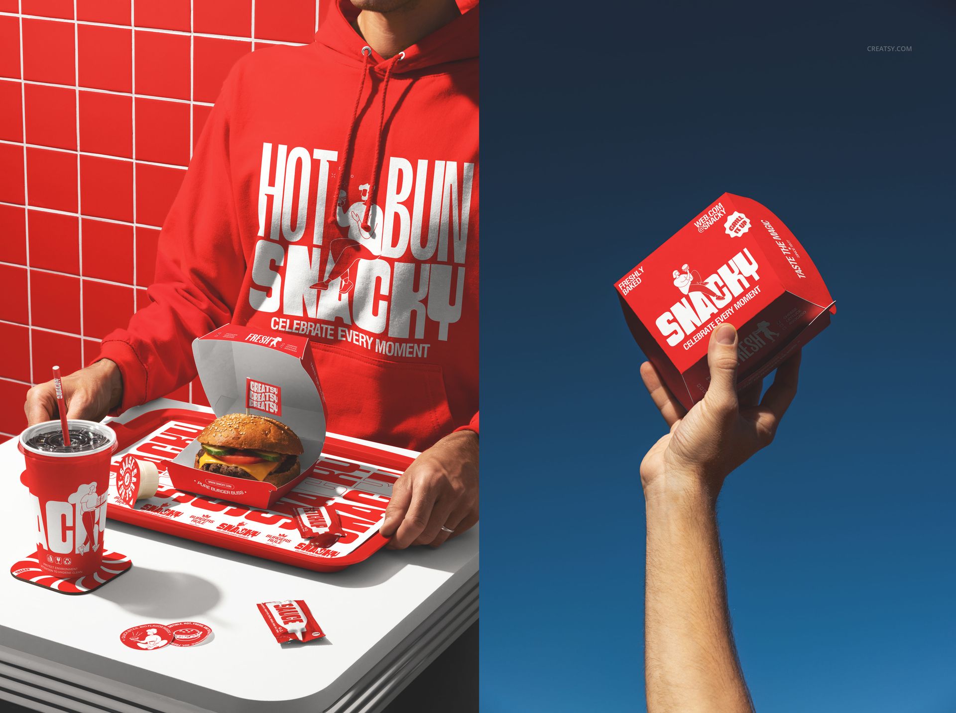 The Ultimate Fast Food Restaurant & Burger Branding Mockup Bundle - mockup screenshot 22