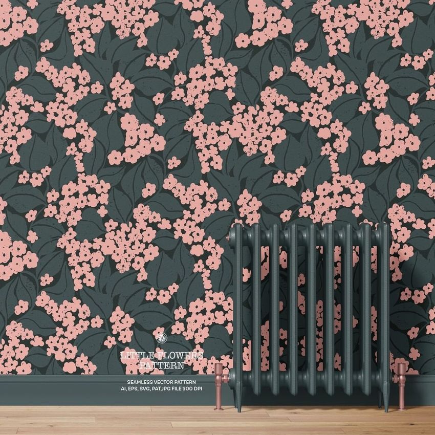 Little Flowers Wallpaper by Webvilla Studio - Files in Use example