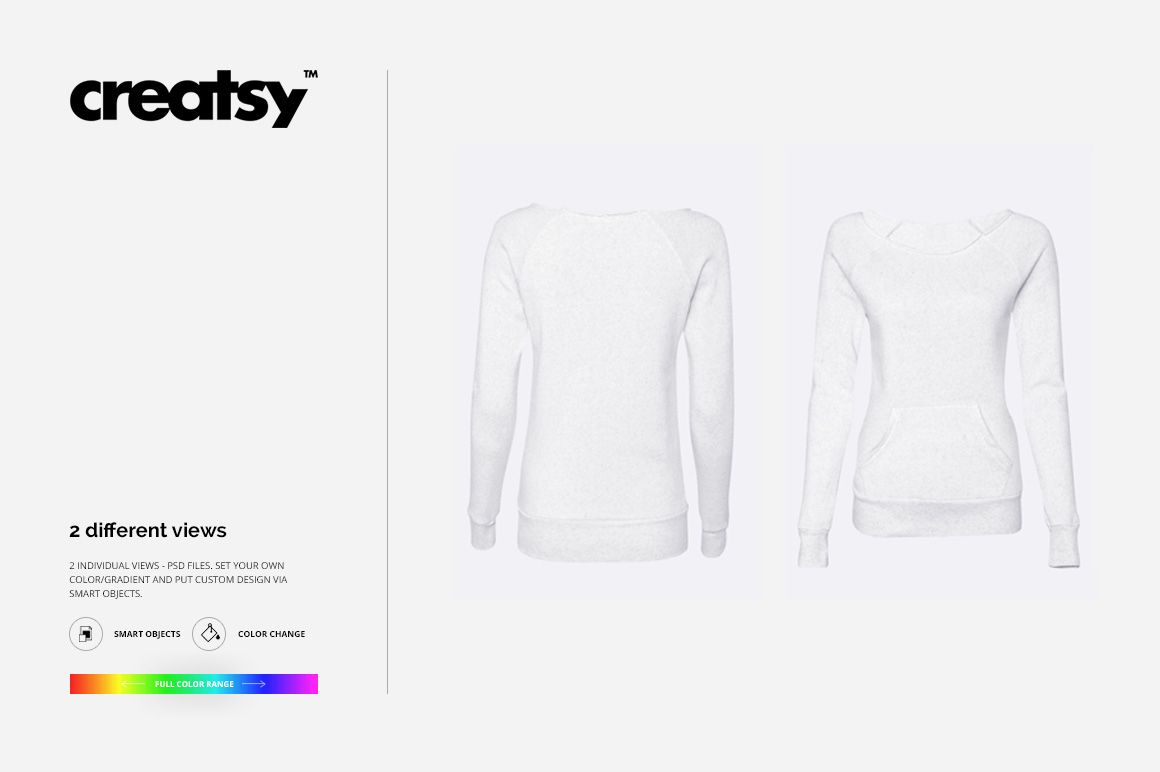 Women Sweatshirt Mockup Set - mockup screenshot 5
