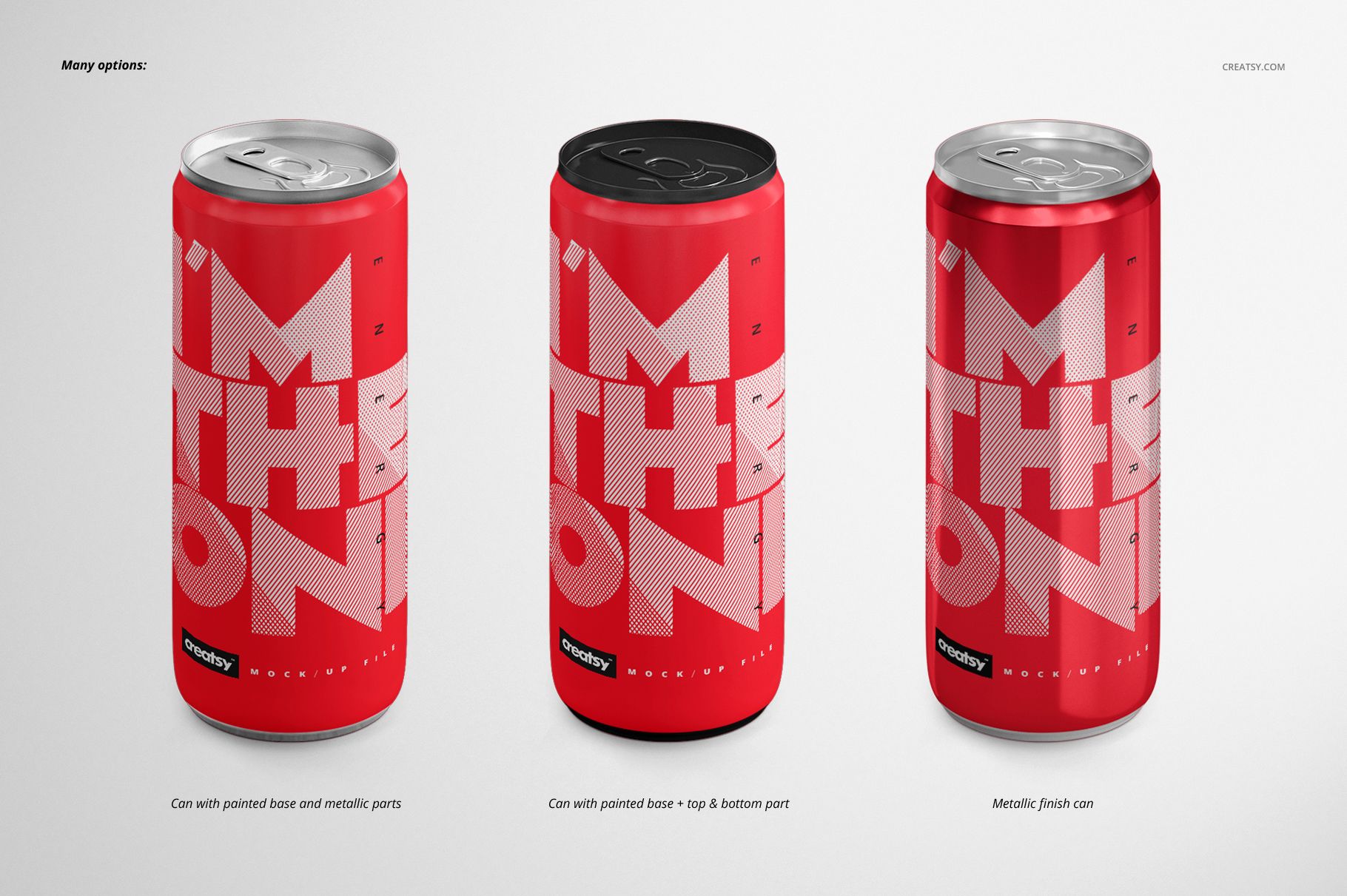 Energy Drink Can Mockup Set - mockup screenshot 3