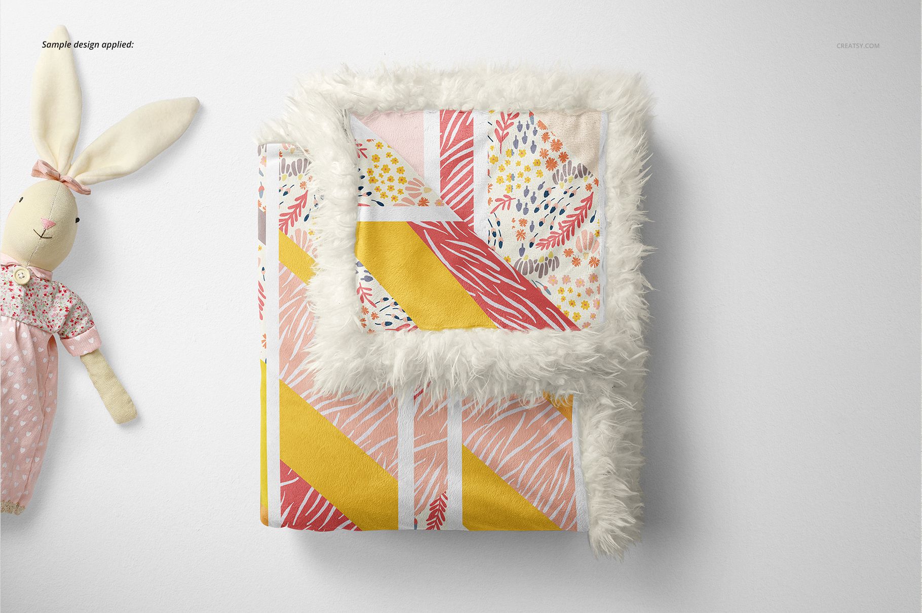 Sherpa Baby Blanket Mockup Set - mockup screenshot 5