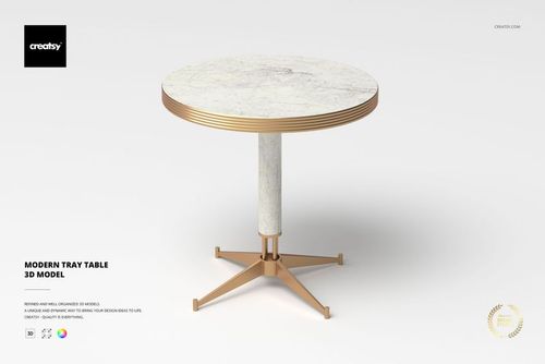 Modern Tray Table 3D Model - mockup preview 1