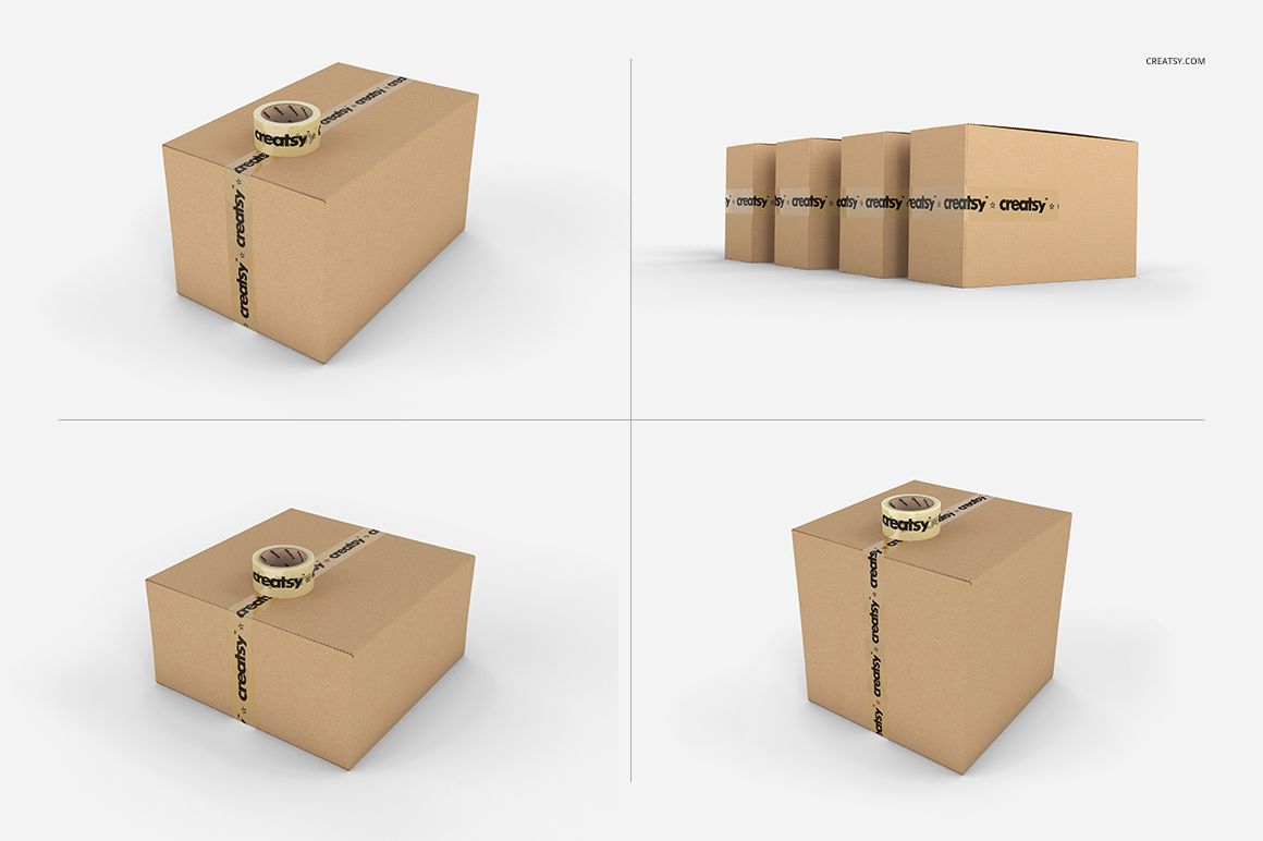 Packing Tape Many Types Mockup Set - mockup screenshot 8