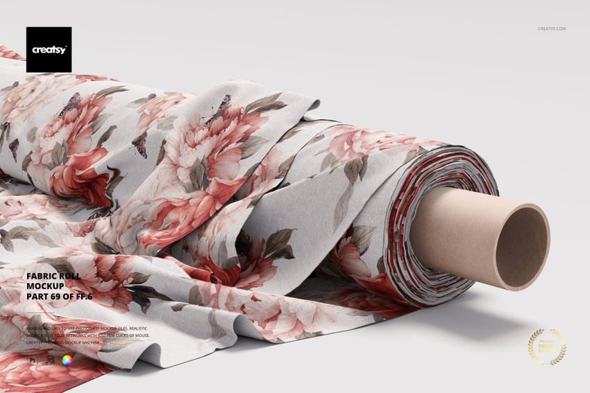 Fabric Roll Mockup (69/FFv.6) - mockup screenshot 1