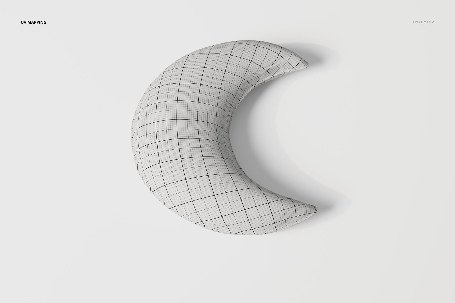 Crescent Moon Pillow 3D Model - mockup screenshot 5