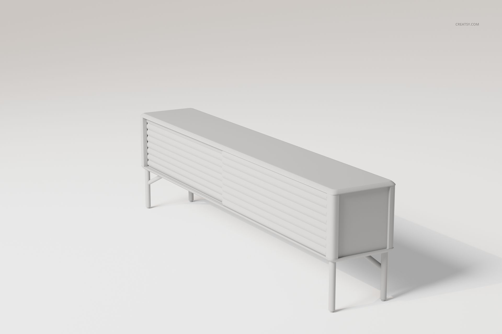 Scandinavian Style Sideboard 3D Model - mockup screenshot 3