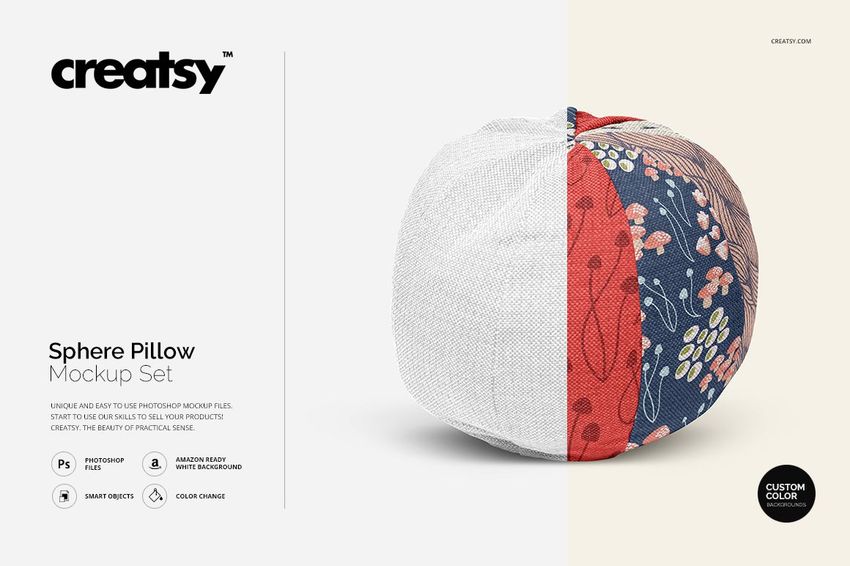 Sphere Pillow Mockup Set - mockup screenshot 1