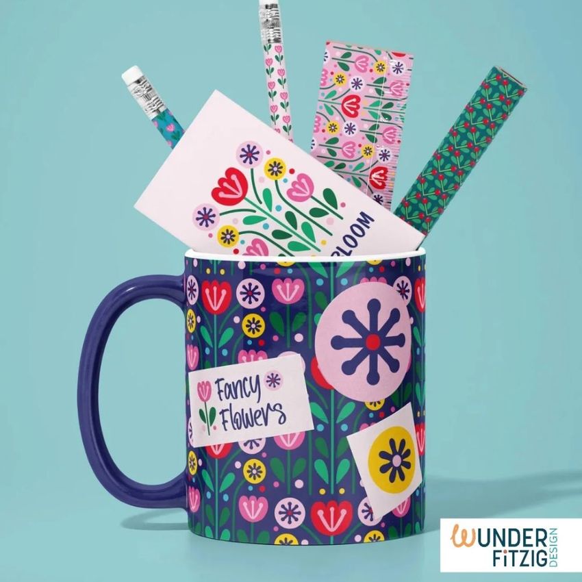 Fancy Flowers by Wunderfitzig Design - Files in Use example