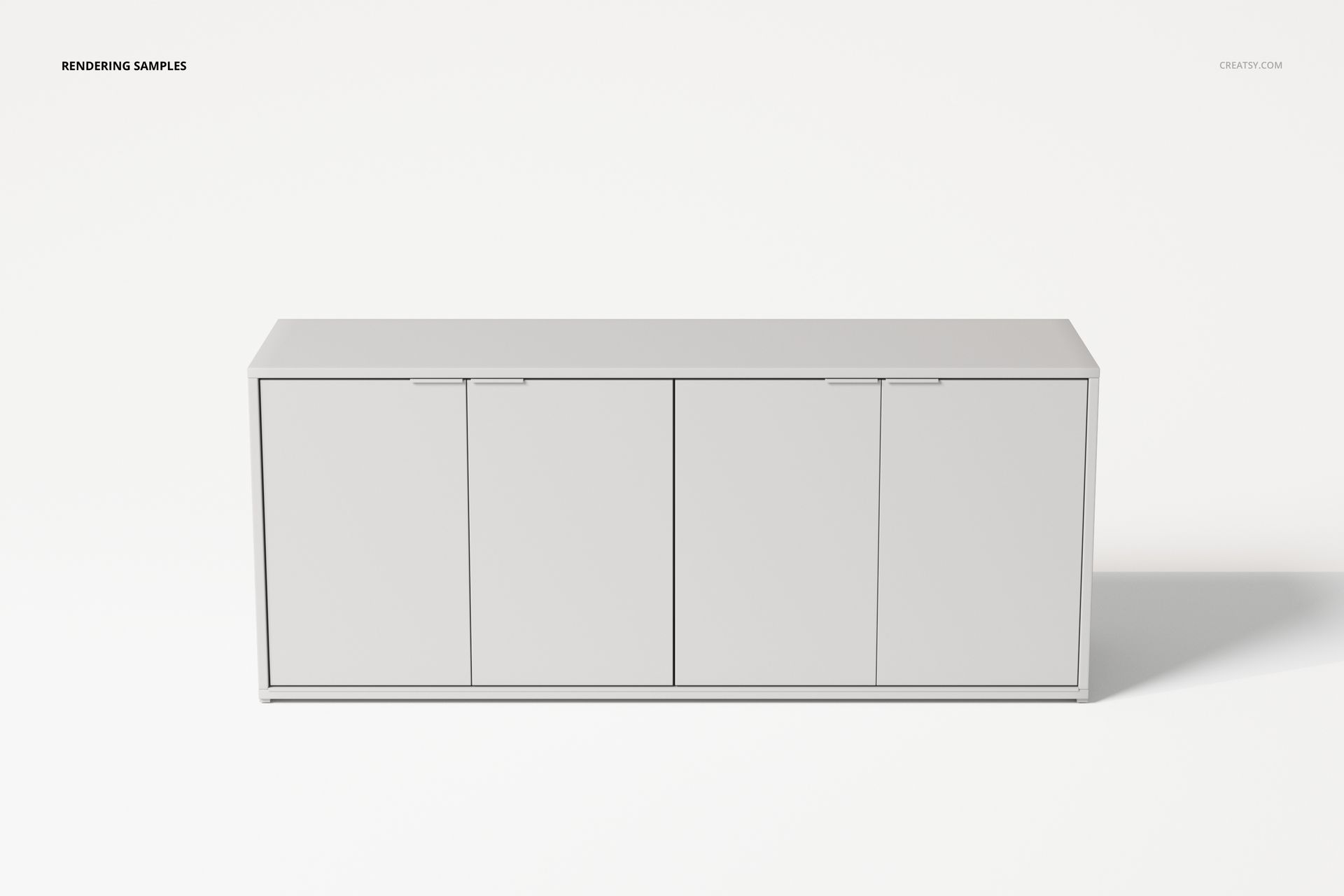 Minimalist Style Sideboard 3D Model - mockup screenshot 2