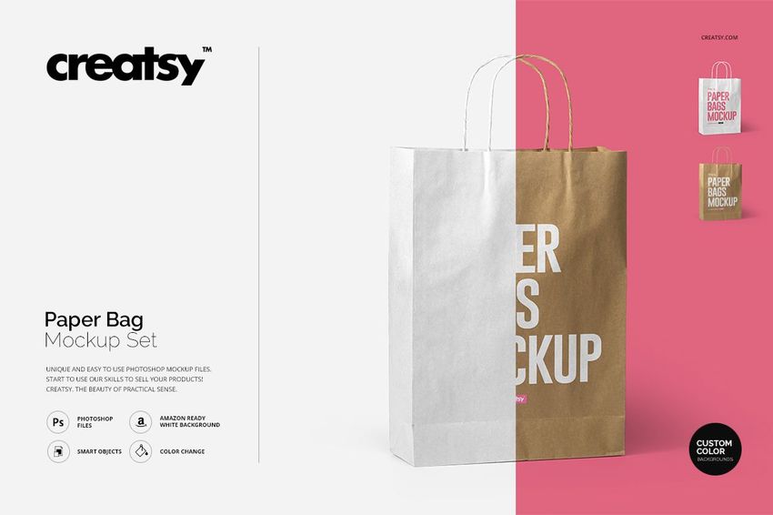 Paper Bag Mockup Set - mockup screenshot 1