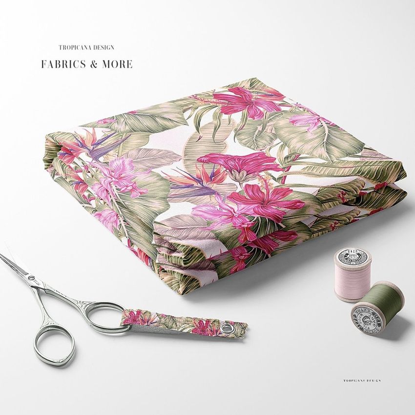 Tropical flowers by Tropicana Design - Files in Use example
