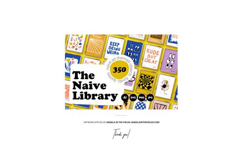 Colorful flat lay of illustrated book covers with various patterns and bold text, viewed from above on a yellow background.