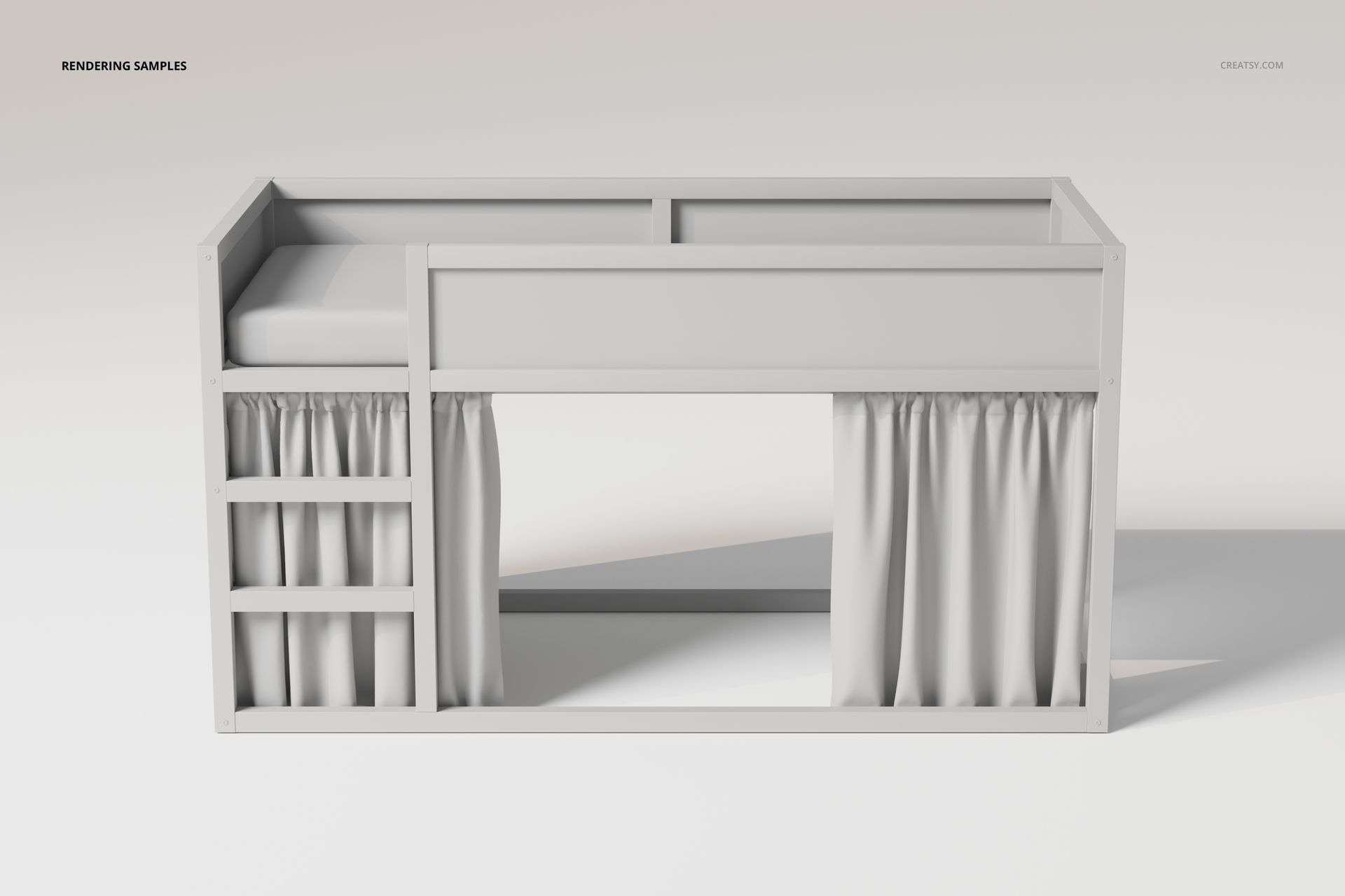 Reversible Bunk Bed Set 2 3D Model - mockup screenshot 2